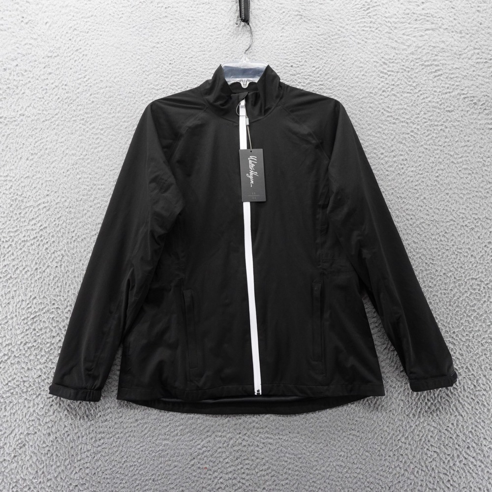 Walter Hagen Waterproof Golf Jacket Small Black Womens Full Zip Performance NWT